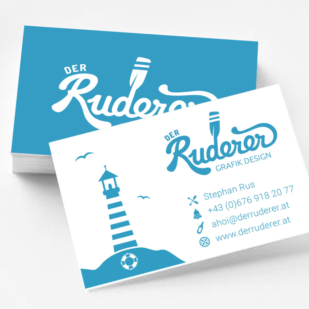 Visitenkarte Der Ruderer